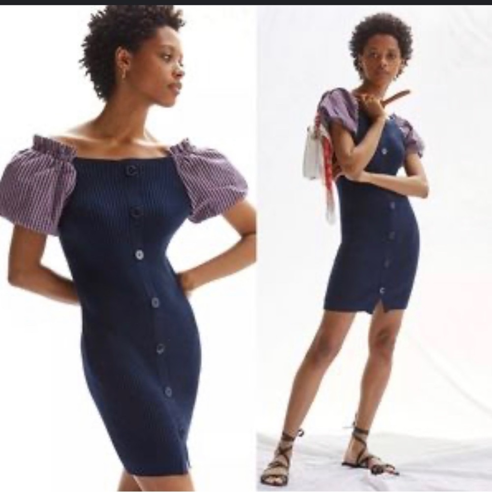NWT MAEVE Anthropologie Puff Sleeve Dress